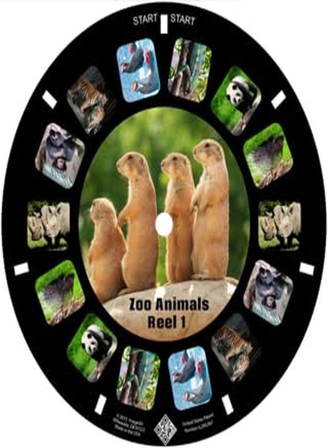 MayKo Zoo Animal Reels for Viewfinder Compatible with Viewmaster and Image3D Viewers. Set of 3 (Reels Only) - Image 2
